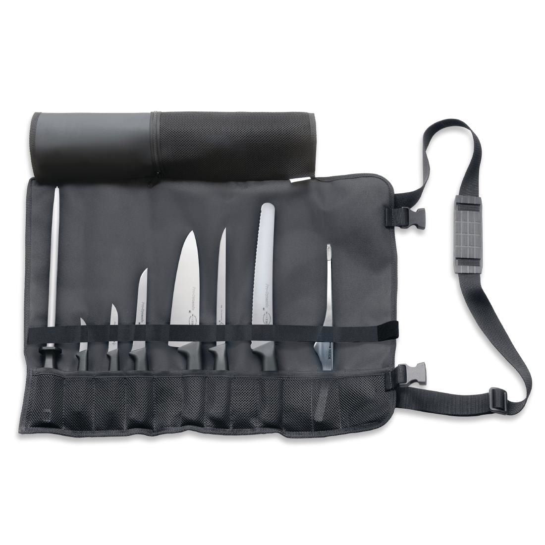DL385 Dick Pro Dynamic 8 Piece Starter Knife Set With Roll Bag JD Catering Equipment Solutions Ltd