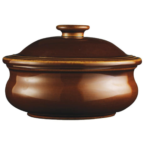 DL392 Churchill Rustics Simmer Stew Pots and Lids 140mm (Pack of 6) JD Catering Equipment Solutions Ltd