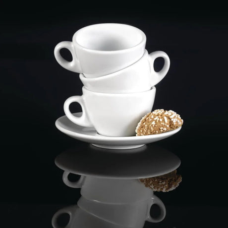 DL397 Churchill Art de Cuisine Menu Porcelain Cappuccino Cups 341ml (Pack of 6) - JD Catering Equipment Solutions Ltd