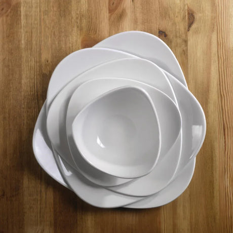 DL400 Churchill Lotus Triangle Bowls 150mm (Pack of 12) - JD Catering Equipment Solutions Ltd