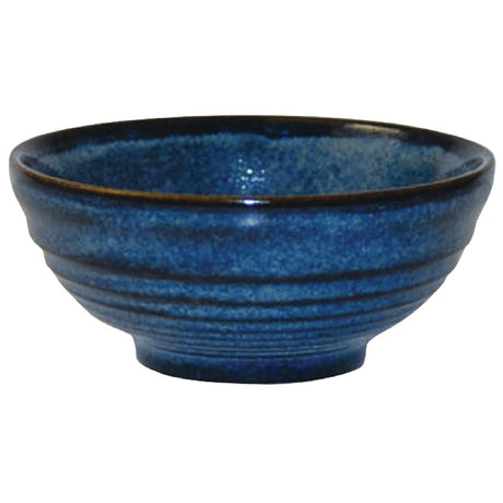 DL408 Churchill Bit on the Side Blue Ripple Snack Bowls 120mm (Pack of 12) JD Catering Equipment Solutions Ltd