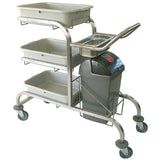 DL454 Craven 3 Tier Epoxy Coated Bussing Trolley JD Catering Equipment Solutions Ltd
