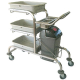 DL454 Craven 3 Tier Epoxy Coated Bussing Trolley JD Catering Equipment Solutions Ltd