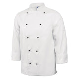 DL710-L Whites Chicago Unisex Chefs Jacket Long Sleeve L JD Catering Equipment Solutions Ltd