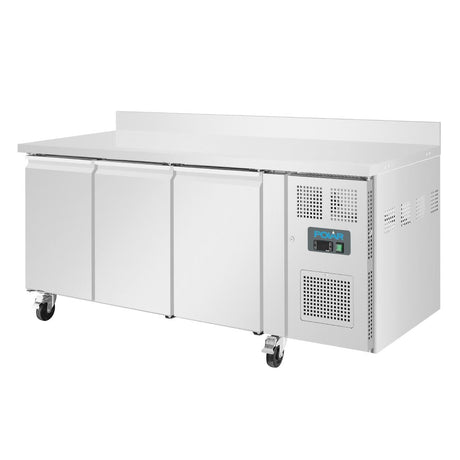 DL917 Polar U-Series Triple Door Counter Freezer with Upstand 417Ltr JD Catering Equipment Solutions Ltd