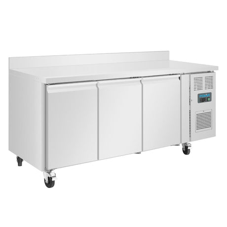 DL917 Polar U-Series Triple Door Counter Freezer with Upstand 417Ltr JD Catering Equipment Solutions Ltd