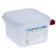 DL980 Araven Polypropylene 1/6 Gastronorm Food Storage Containers 1.7Ltr (Pack of 4) JD Catering Equipment Solutions Ltd