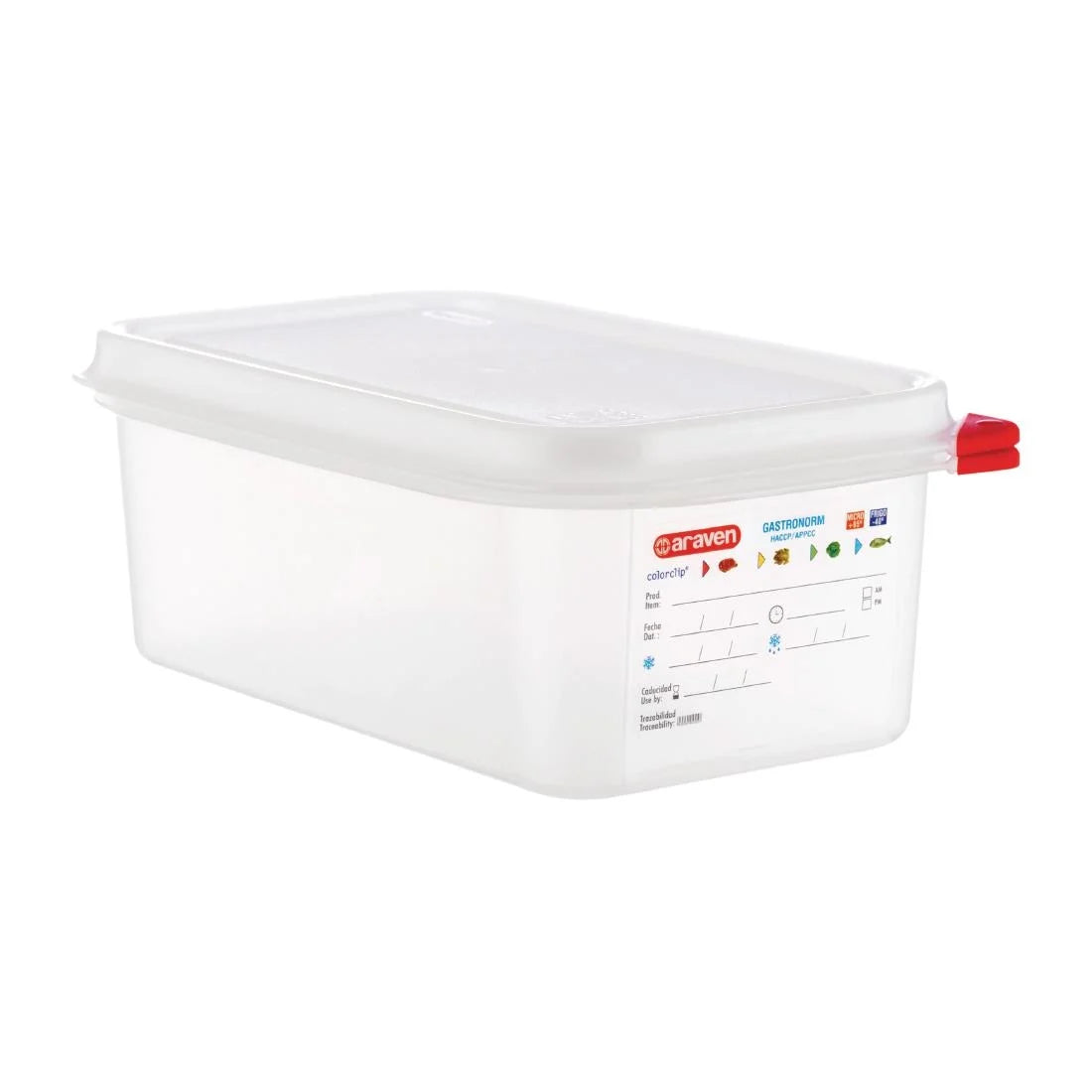 DL981 Araven Polypropylene 1/4 Gastronorm Food Containers 2.8Ltr (Pack of 4) JD Catering Equipment Solutions Ltd