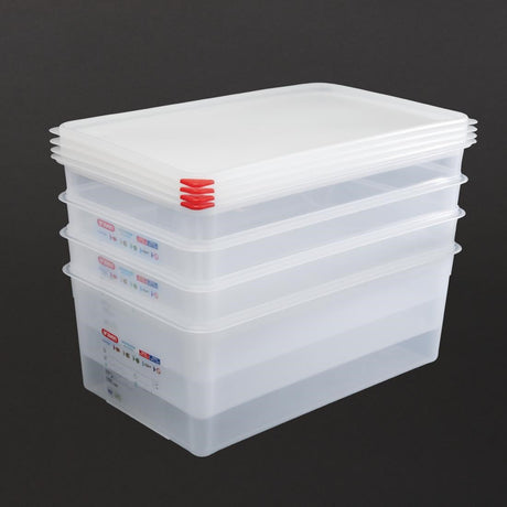 DL984 Araven Polypropylene 1/1 Gastronorm Food Storage Box 28Ltr (Pack of 4) JD Catering Equipment Solutions Ltd