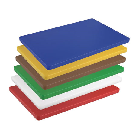 DM002 Hygiplas Extra Thick Low Density Yellow Chopping Board Standard JD Catering Equipment Solutions Ltd