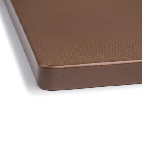 DM003 Hygiplas Extra Thick Low Density Brown Chopping Board Standard JD Catering Equipment Solutions Ltd