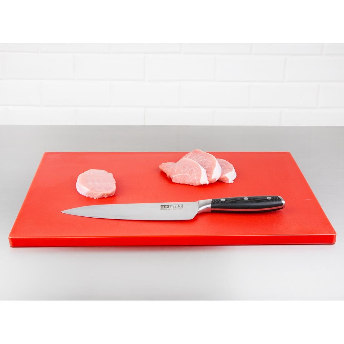 DM004 Hygiplas Extra Thick Low Density Red Chopping Board Standard JD Catering Equipment Solutions Ltd