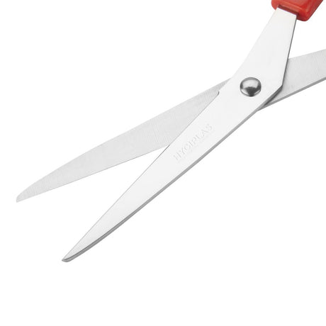 DM036 Hygiplas Red Colour Coded Scissors JD Catering Equipment Solutions Ltd