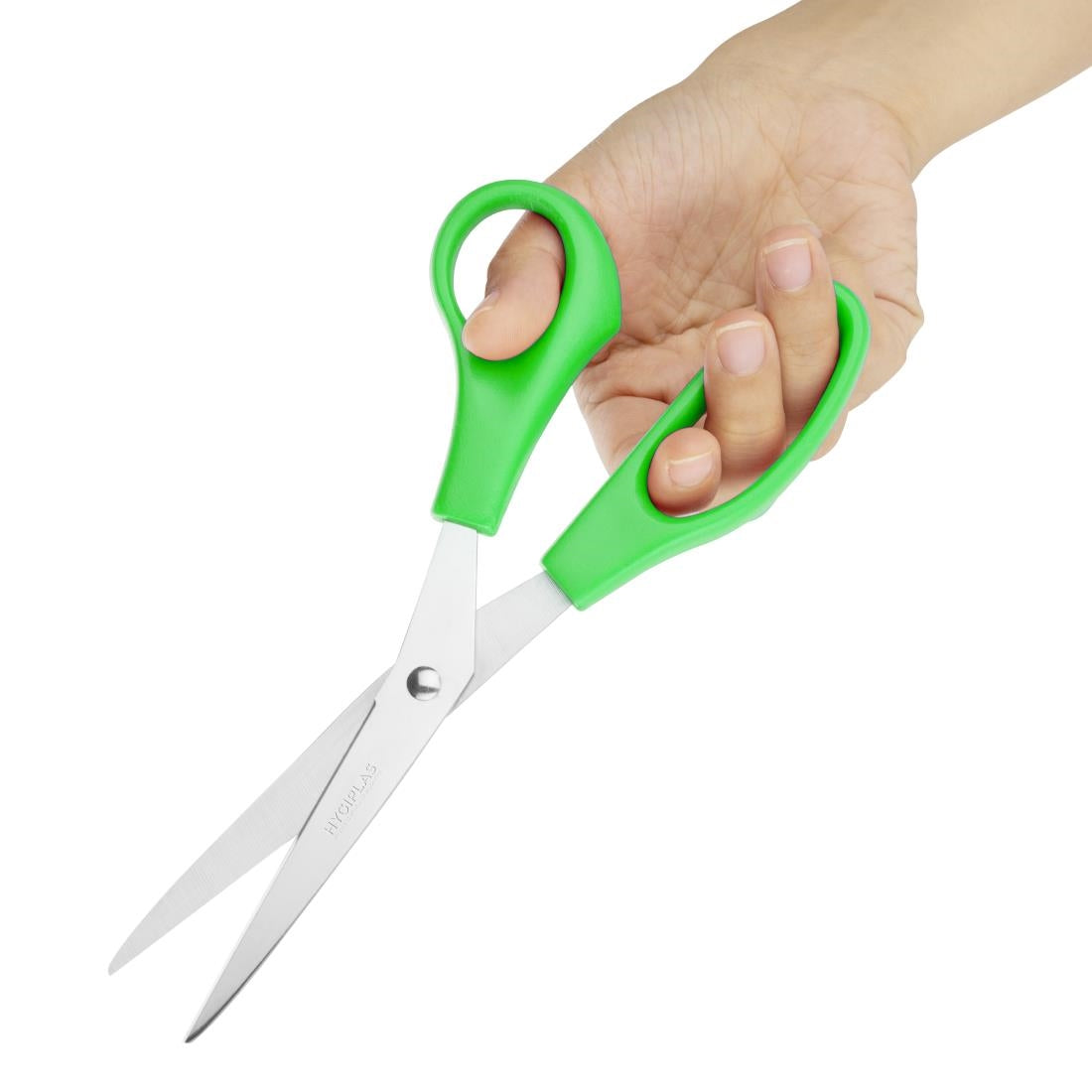 DM039 Hygiplas Green Colour Coded Scissors JD Catering Equipment Solutions Ltd