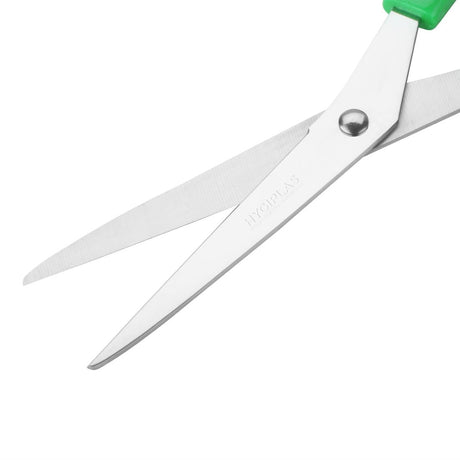 DM039 Hygiplas Green Colour Coded Scissors JD Catering Equipment Solutions Ltd