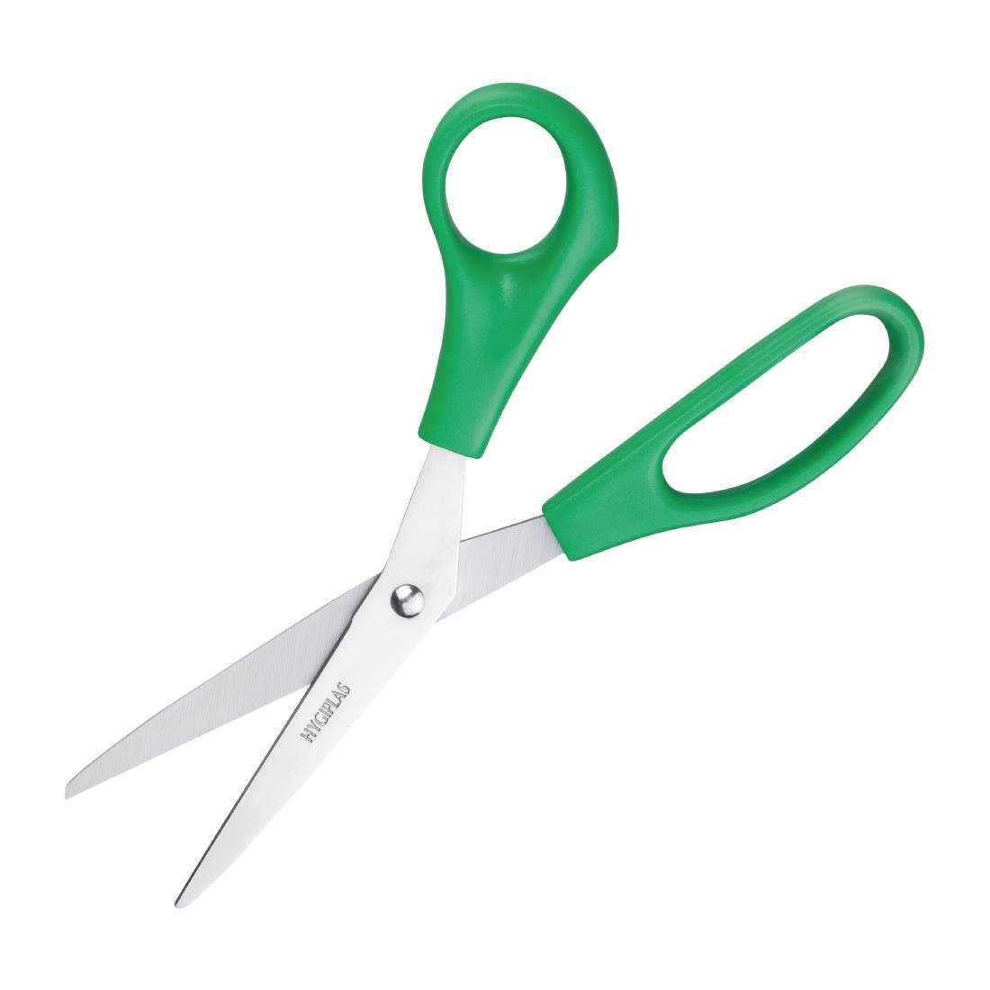 DM039 Hygiplas Green Colour Coded Scissors JD Catering Equipment Solutions Ltd