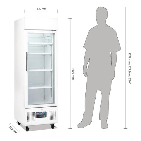 DM075 Polar G-Series Upright Display Fridge 218Ltr White JD Catering Equipment Solutions Ltd