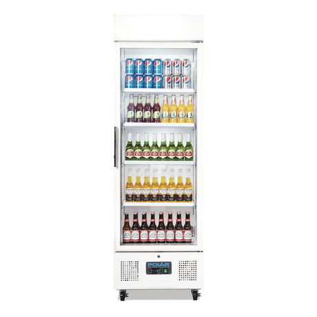 DM076 Polar G-Series Upright Display Fridge 368Ltr White JD Catering Equipment Solutions Ltd