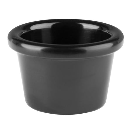 DM161 Kristallon Melamine Plain Ramekins Black 63mm (Pack of 12) JD Catering Equipment Solutions Ltd