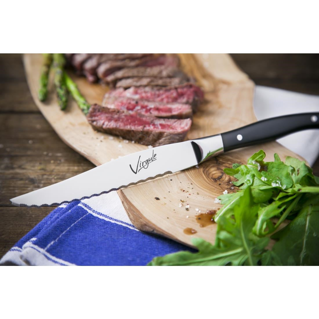 DM247 Amefa Virgule Steak Knives (Pack of 12) JD Catering Equipment Solutions Ltd