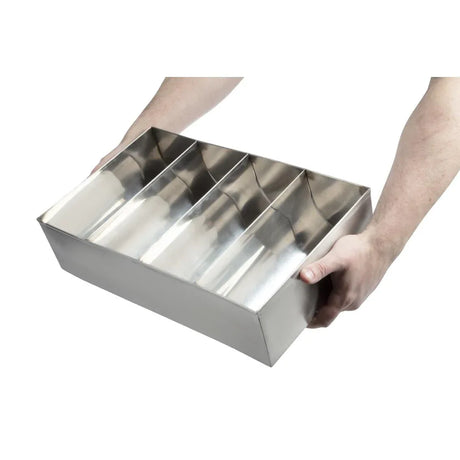 DM274 Olympia Cutlery Holder Stainless Steel - JD Catering Equipment Solutions Ltd