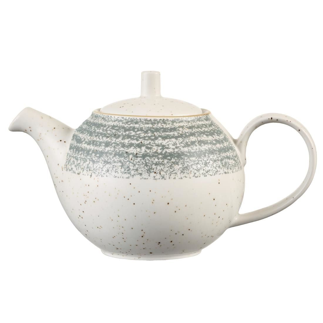DM427 Churchill Studio Prints Homespun Stone Grey Teapot 426ml (Pack of 4) JD Catering Equipment Solutions Ltd