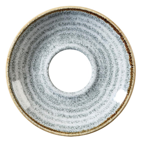 DM428 Churchill Studio Prints Stone Cappuccino Saucers Grey 156mm (Pack of 12) JD Catering Equipment Solutions Ltd
