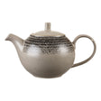 DM434 Churchill Studio Prints Homespun Charcoal Black Teapot 426ml (Pack of 4) JD Catering Equipment Solutions Ltd