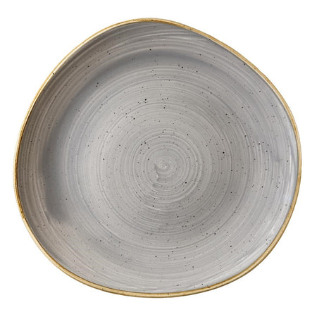 DM456 Churchill Stonecast Round Plate Peppercorn Grey 286mm (Pack of 12) JD Catering Equipment Solutions Ltd