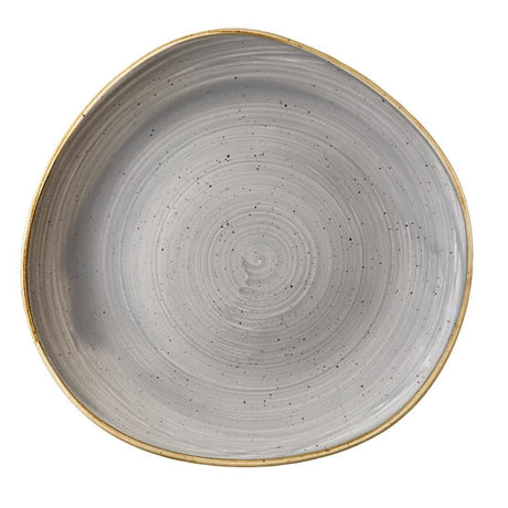 DM456 Churchill Stonecast Round Plate Peppercorn Grey 286mm (Pack of 12) JD Catering Equipment Solutions Ltd