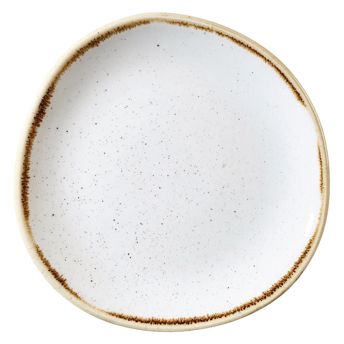 DM463 Churchill Stonecast Round Plate Barley White 210mm (Pack of 12) JD Catering Equipment Solutions Ltd