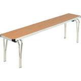 DM693 Gopak Contour Stacking Bench Oak Effect 5ft JD Catering Equipment Solutions Ltd