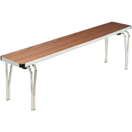 DM696 Gopak Contour Stacking Bench Teak Effect 5ft JD Catering Equipment Solutions Ltd