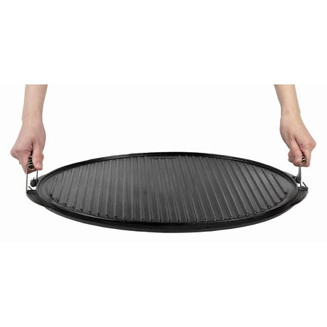 DM722 Garcima SL Enamelled Cast Iron Round Griddle Pan 520mm JD Catering Equipment Solutions Ltd