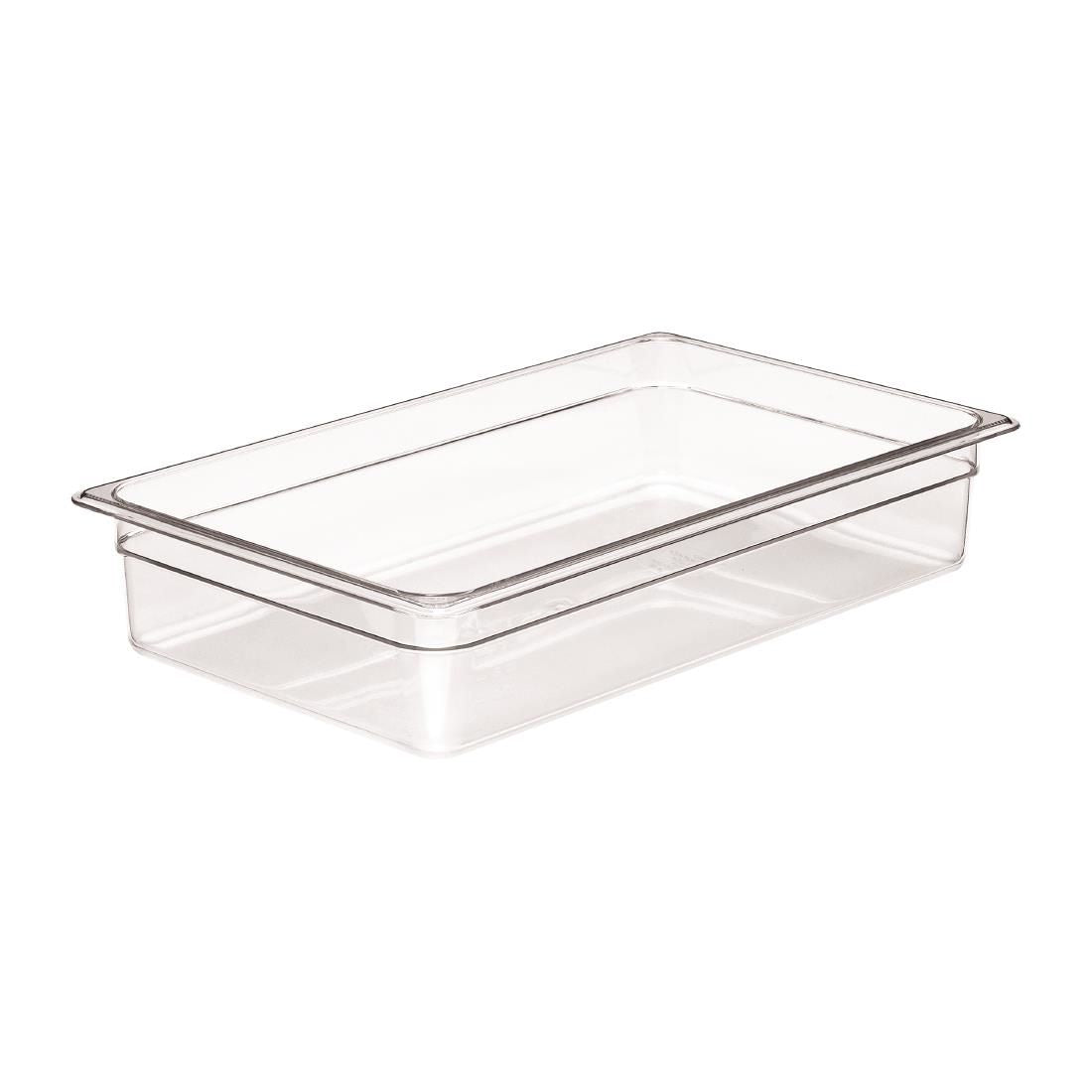 DM729 Cambro Polycarbonate 1/1 Gastronorm Pan 100mm JD Catering Equipment Solutions Ltd