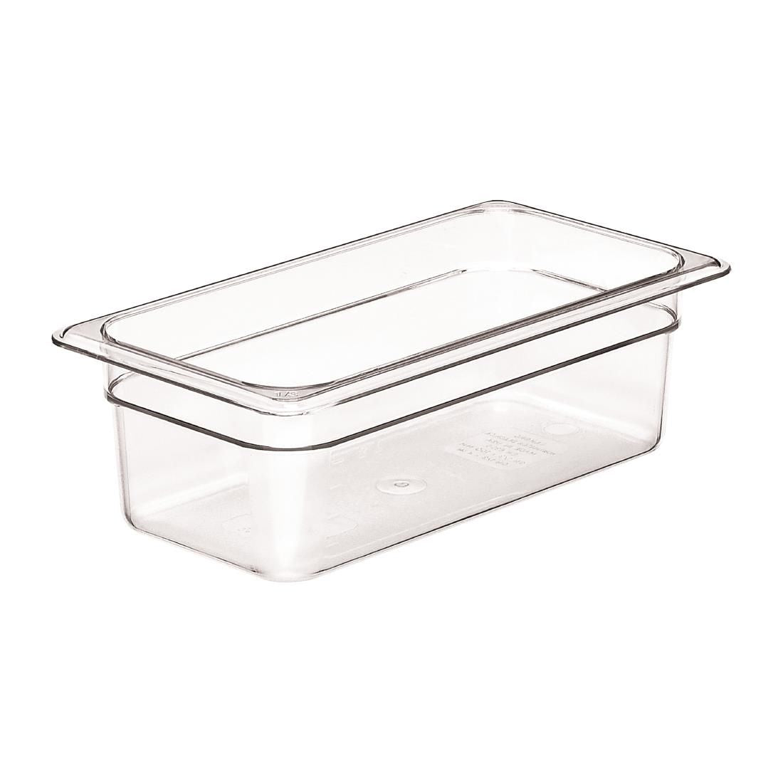 DM734 Cambro Polycarbonate 1/3 Gastronorm Pan 100mm JD Catering Equipment Solutions Ltd