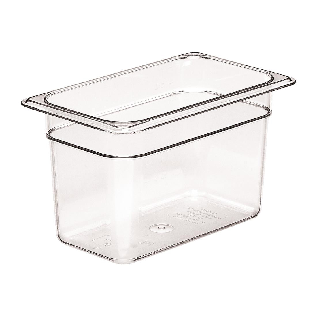 DM747 Cambro Polycarbonate 1/4 Gastronorm Pan 150mm JD Catering Equipment Solutions Ltd
