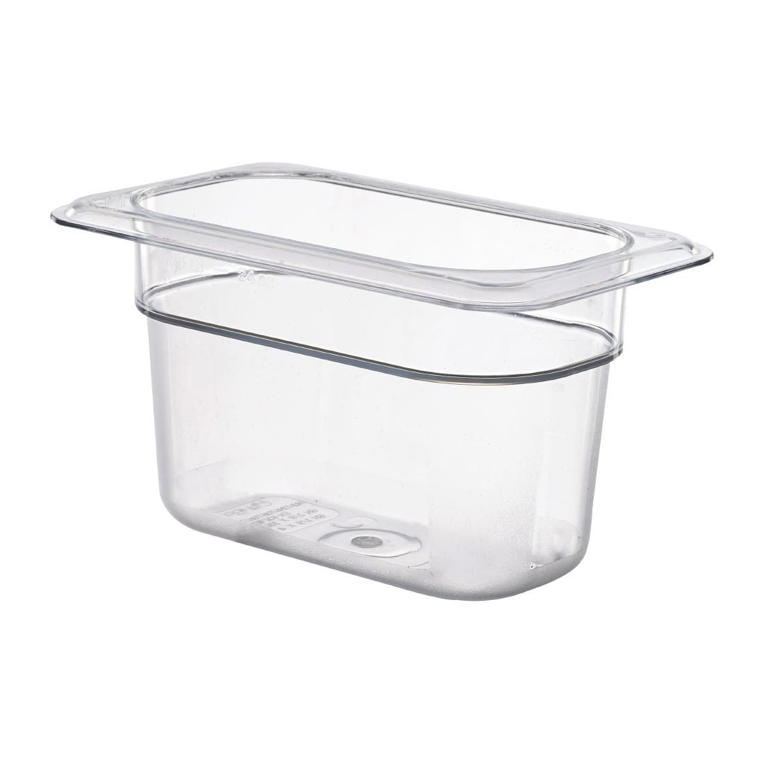 DM758 Cambro Polycarbonate 1/9 Gastronorm Pan 100mm JD Catering Equipment Solutions Ltd