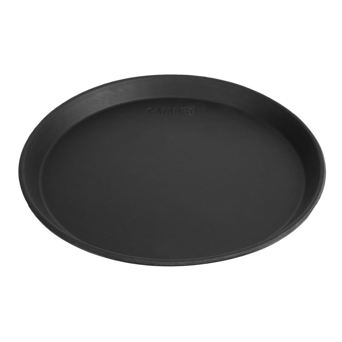 DM780 Cambro Camtread Fibreglass Round Non-Slip Tray Black 280mm JD Catering Equipment Solutions Ltd