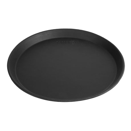 DM780 Cambro Camtread Fibreglass Round Non-Slip Tray Black 280mm JD Catering Equipment Solutions Ltd