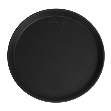 DM780 Cambro Camtread Fibreglass Round Non-Slip Tray Black 280mm JD Catering Equipment Solutions Ltd