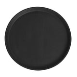 DM781 Cambro Camtread Fibreglass Round Non-Slip Tray Black 355mm JD Catering Equipment Solutions Ltd