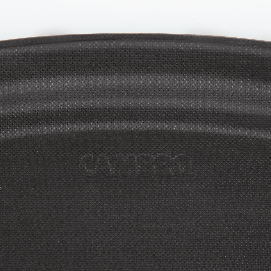 DM783 Cambro Camtread Large Fibreglass Oval Non-Slip Tray Black 600mm JD Catering Equipment Solutions Ltd