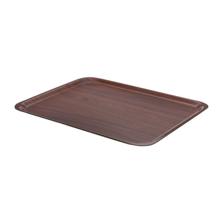 DM797 Cambro Mykonos Laminate Canteen Tray Walnut 460mm JD Catering Equipment Solutions Ltd