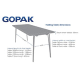 DM944 Gopak Contour Folding Table Blue 6ft JD Catering Equipment Solutions Ltd