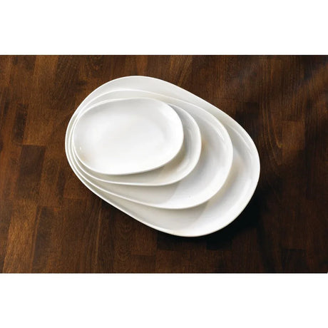 DN517 Churchill Alchemy Moonstone Oval Plates 225mm (Pack of 12) - JD Catering Equipment Solutions Ltd