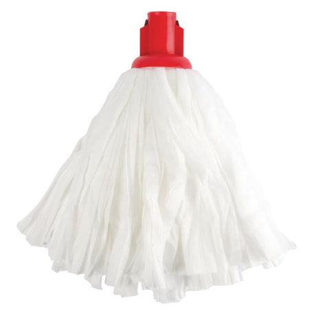 DN821 Jantex Standard Big White Socket Mop Head Red JD Catering Equipment Solutions Ltd