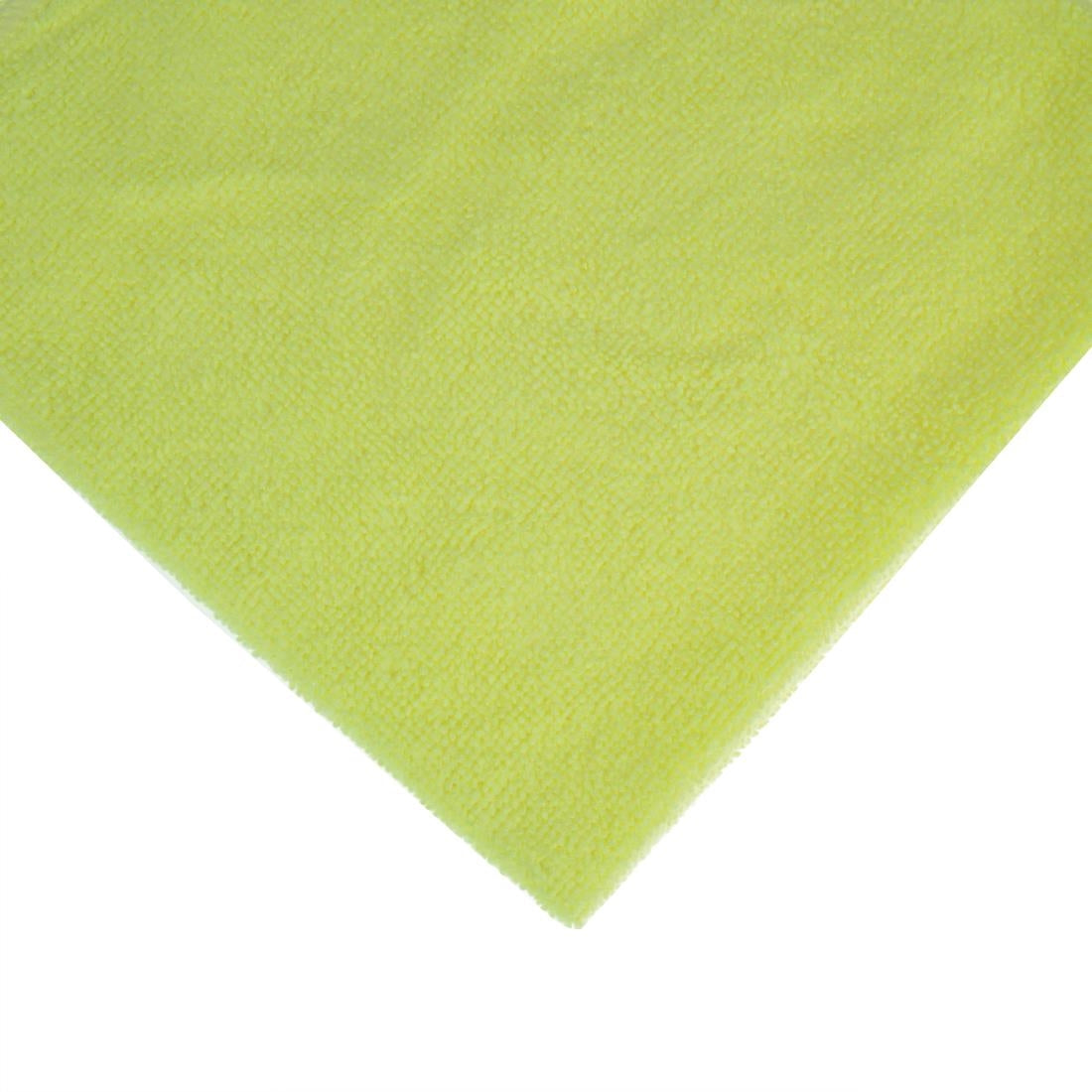 DN841 Jantex Microfibre Cloths Yellow (Pack of 5) JD Catering Equipment Solutions Ltd