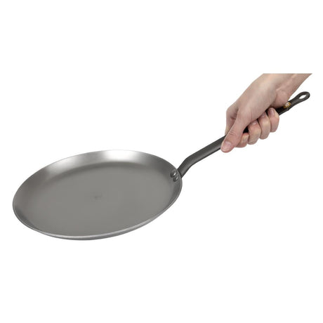 DN903 De Buyer Mineral B Black Iron Crepe Pan 240mm JD Catering Equipment Solutions Ltd