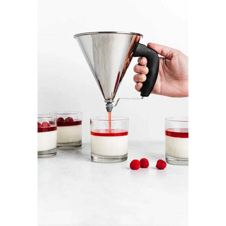 DN905 De Buyer Mini Automatic Piston Funnel 0.8ltr - JD Catering Equipment Solutions Ltd